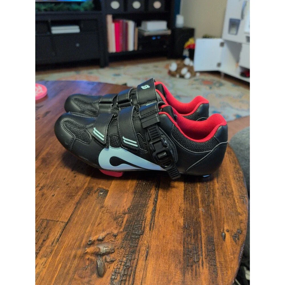 EUC Peloton cycling bike shoes with look delta cleats EU 40 US women's 9 - Picture 3 of 6